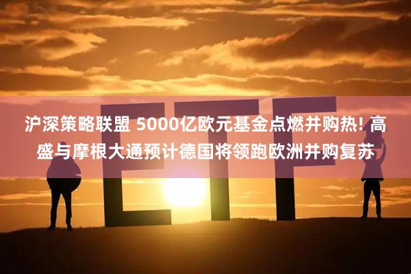 沪深策略联盟 5000亿欧元基金点燃并购热! 高盛与摩根大通预计德国将领跑欧洲并购复苏