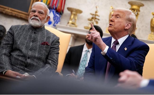 评论员：特朗普没想到莫迪不给面子 美印关系复杂博弈